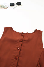 Load image into Gallery viewer, Lace Detail Buttons Back Sleeveless Top
