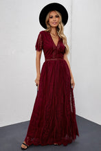 Load image into Gallery viewer, Blue Fill Your Heart Lace Maxi Dress
