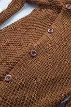 Load image into Gallery viewer, Khaki Buttoned Wrap Turtleneck Sweater
