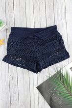 Load image into Gallery viewer, Lace Shorts Attached Swim Bottom
