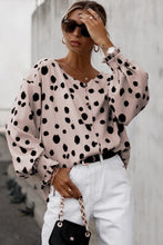 Load image into Gallery viewer, Button Frill Cuffs Oversize Puff Sleeve Blouse
