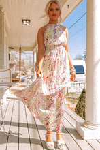 Load image into Gallery viewer, Multicolor Crisscross Backless Long Floral Dress
