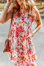 Load image into Gallery viewer, Ruffled Tank Floral Dress
