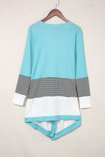 Load image into Gallery viewer, Loose Fit Stripe Colorblock Cardigan
