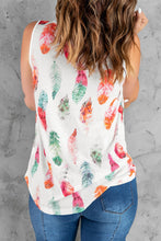 Load image into Gallery viewer, Multicolor Aztec Feather Tank Top
