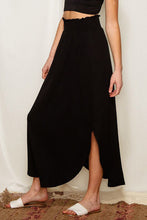 Load image into Gallery viewer, Smocked High Waist Maxi Skirt with Slit
