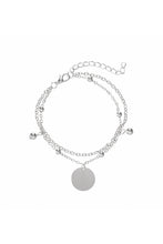 Load image into Gallery viewer, Multilayer Chain Disc Tassel Pendant Silvery Bracelet Set
