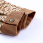 Brown Leopard Print Corduroy Long Sleeve Jacket