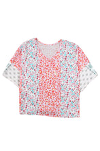 Load image into Gallery viewer, Multicolor Animal Floral Mix Print Cape Top
