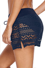 Load image into Gallery viewer, Lace Shorts Attached Swim Bottom
