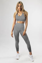 Load image into Gallery viewer, Criss Cross Bra and High Waist Leggings Sports Wear
