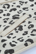 Load image into Gallery viewer, Leopard Print Detail Pocketed Corduroy Jacket
