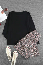 Load image into Gallery viewer, MERRY Leopard Print Long Sleeve High Waist Lounge Set
