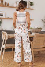 Load image into Gallery viewer, Striped Floral Pocket Sleeveless Jumpsuit
