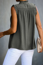 Load image into Gallery viewer, Frilled Tank Top with Buttons
