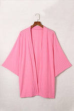 Load image into Gallery viewer, Open Front Kimono Sleeves Knit Cardigan
