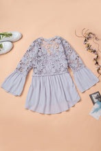 Load image into Gallery viewer, Crochet Lace Button Top
