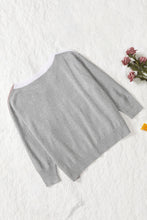 Load image into Gallery viewer, V-neck Color Block Loose Sweater
