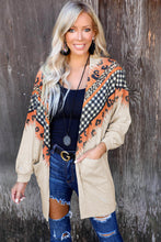 Load image into Gallery viewer, Plaid Leopard Chevron Cardigan
