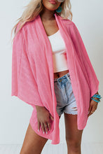 Load image into Gallery viewer, Open Front Kimono Sleeves Knit Cardigan
