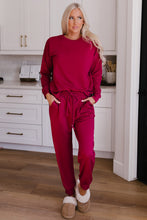 Load image into Gallery viewer, Long Sleeve Pullover and Jogger Pants Lounge Set
