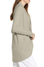 Load image into Gallery viewer, Open Front Shawl Neckline Cardigan
