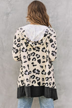 Load image into Gallery viewer, Print Hooded Open Front Cardigan
