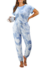 Load image into Gallery viewer, Pocketed Tie-dye Knit Jumpsuit
