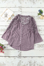 Load image into Gallery viewer, Crochet Lace Button Top
