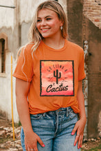 Load image into Gallery viewer, GO CLIMB A Cactus Western Graphic Print Tee
