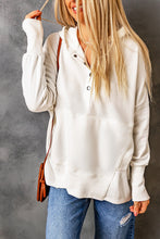 Load image into Gallery viewer, Batwing Sleeve Pocketed Henley Hoodie
