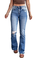 Load image into Gallery viewer, Distressed Flare Jeans
