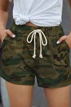 Load image into Gallery viewer, Camouflage Drawstring Casual Shorts
