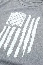 Load image into Gallery viewer, America Flag Print Short Sleeve Crewneck T-shirt
