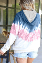 Load image into Gallery viewer, and Blue Tie-dye Hoodie
