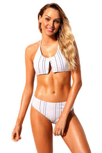 Load image into Gallery viewer, Vertical Striped Classic Two Piece Bathing Suit
