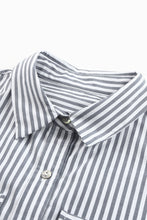 Load image into Gallery viewer, Striped Pocketed Buttons Long Sleeve Shirt
