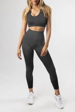 Load image into Gallery viewer, Criss Cross Bra and High Waist Leggings Sports Wear
