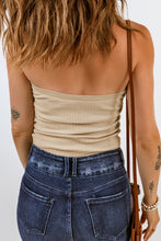 Load image into Gallery viewer, Beige Twist Bandeau Ribbed Knit Vest
