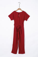 Load image into Gallery viewer, Oh So Glam Belted Wide Leg Jumpsuit
