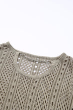 Load image into Gallery viewer, Khaki Hollow-out Chain Neckline Knit Sweater
