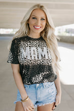 Load image into Gallery viewer, MAMA Leopard Print Short Sleeve Casual Graphic Tee
