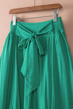 Load image into Gallery viewer, Asymmetric Flounce Belted High Waist Maxi Skirts
