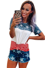 Load image into Gallery viewer, The US Stars and Stripes Inspired Top
