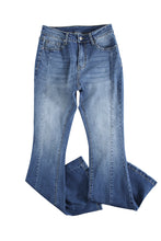 Load image into Gallery viewer, High Waist Flare Jeans with Pockets
