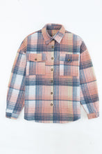 Load image into Gallery viewer, Plaid Flap Pockets Shacket
