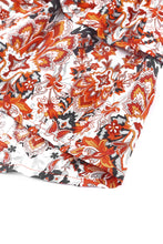 Load image into Gallery viewer, Western Pattern Print Lantern Sleeve Drawstring Mini Dress
