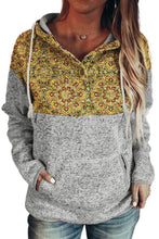 Load image into Gallery viewer, Tribal Print Vintage Drawstring Hoodie
