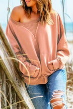 Load image into Gallery viewer, Drop Shoulder Sweatshirt with Kangaroo Pocket
