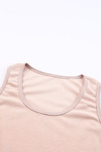 Load image into Gallery viewer, Plain Waffle Knit U Neck Tank Top
